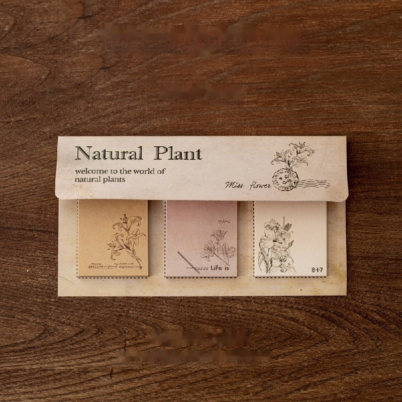 Notizzettel-Set Miss Flower in der Papierhülle